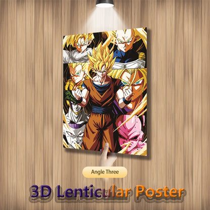 Goku Evolution – Dragon Ball Z & Super 3D Poster