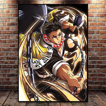 Demon Slayer Flames Posters