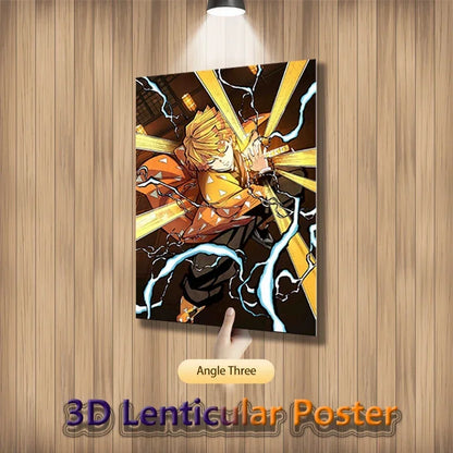 Tanjiro, Nezuko & Zenitsu – Demon Slayer 3D Poster