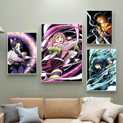 Demon Slayer Flames Posters