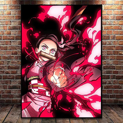 Demon Slayer Flames Posters