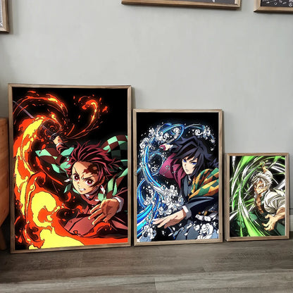 Demon Slayer Flames Posters