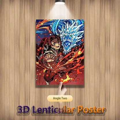 Tanjiro, Nezuko & Zenitsu – Demon Slayer 3D Poster