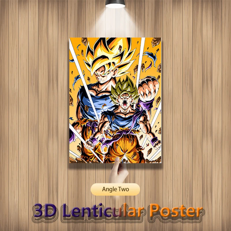 Goku, Gohan & Vegeta – Dragon Ball Z 3D Poster
