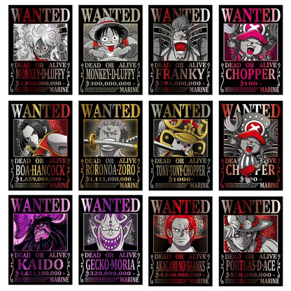 One Piece Wanted Posters – Midnight Edition