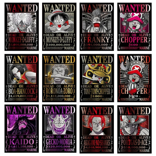 One Piece Wanted Posters – Midnight Edition
