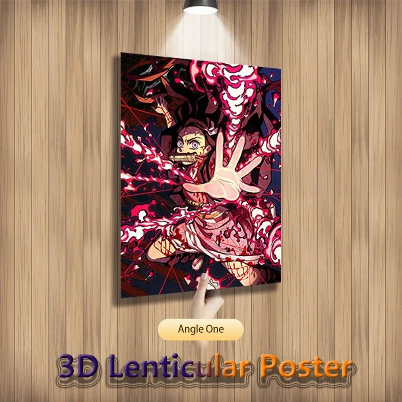 Tanjiro, Nezuko & Zenitsu – Demon Slayer 3D Poster