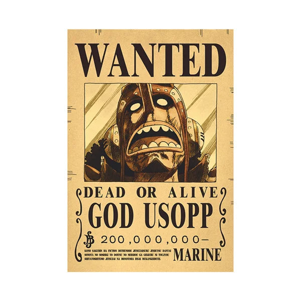 One Piece Wanted Poster