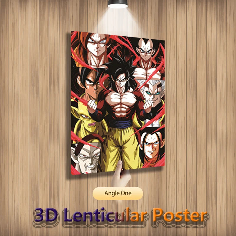 Goku Evolution – Dragon Ball Z & Super 3D Poster