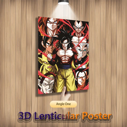 Goku Evolution – Dragon Ball Z & Super 3D Poster