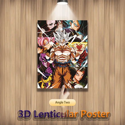 Goku Evolution – Dragon Ball Z & Super 3D Poster