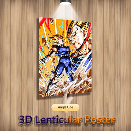Goku, Gohan & Vegeta – Dragon Ball Z 3D Poster