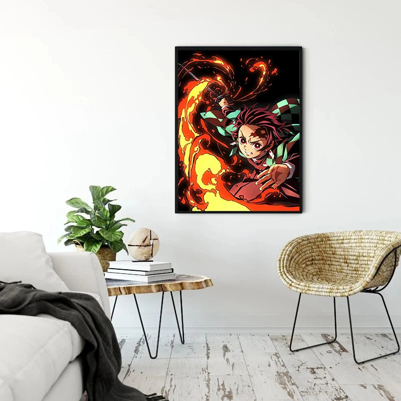 Demon Slayer Flames Posters