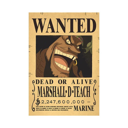 One Piece Wanted Poster