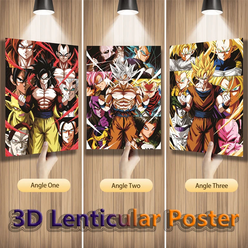 Goku Evolution – Dragon Ball Z & Super 3D Poster