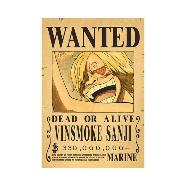 One Piece Wanted Poster
