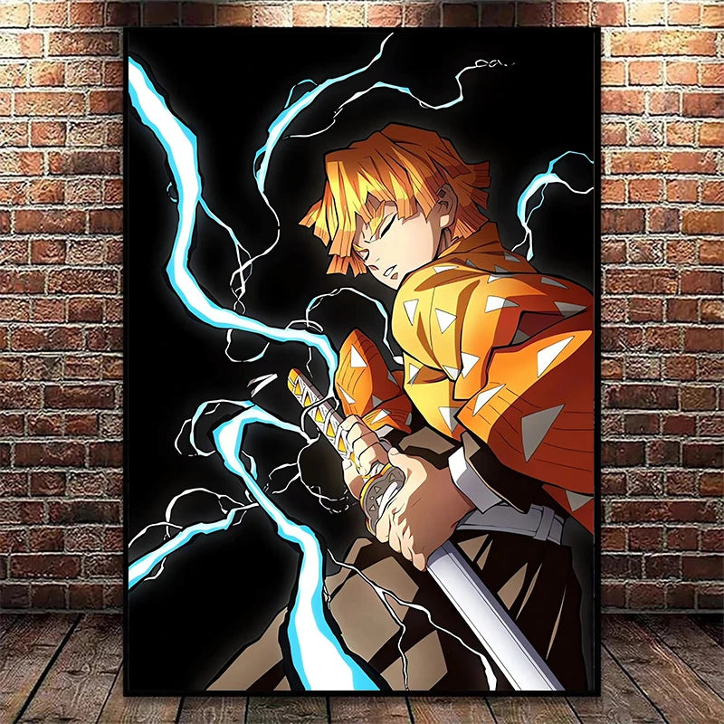 Demon Slayer Flames Posters