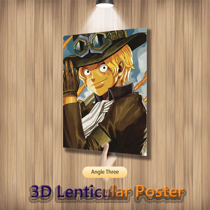 Luffy, Ace & Sabo – One Piece 3D Poster