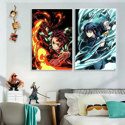 Demon Slayer Flames Posters
