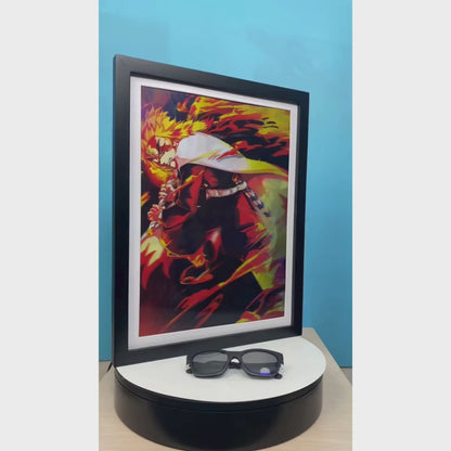 Rengoku vs Akaza – Demon Slayer 3D Poster